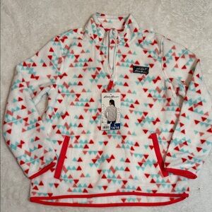 Eddie Bauer Kids Quarter Zip Fleece Pullover – Size Large (14/16) NWT